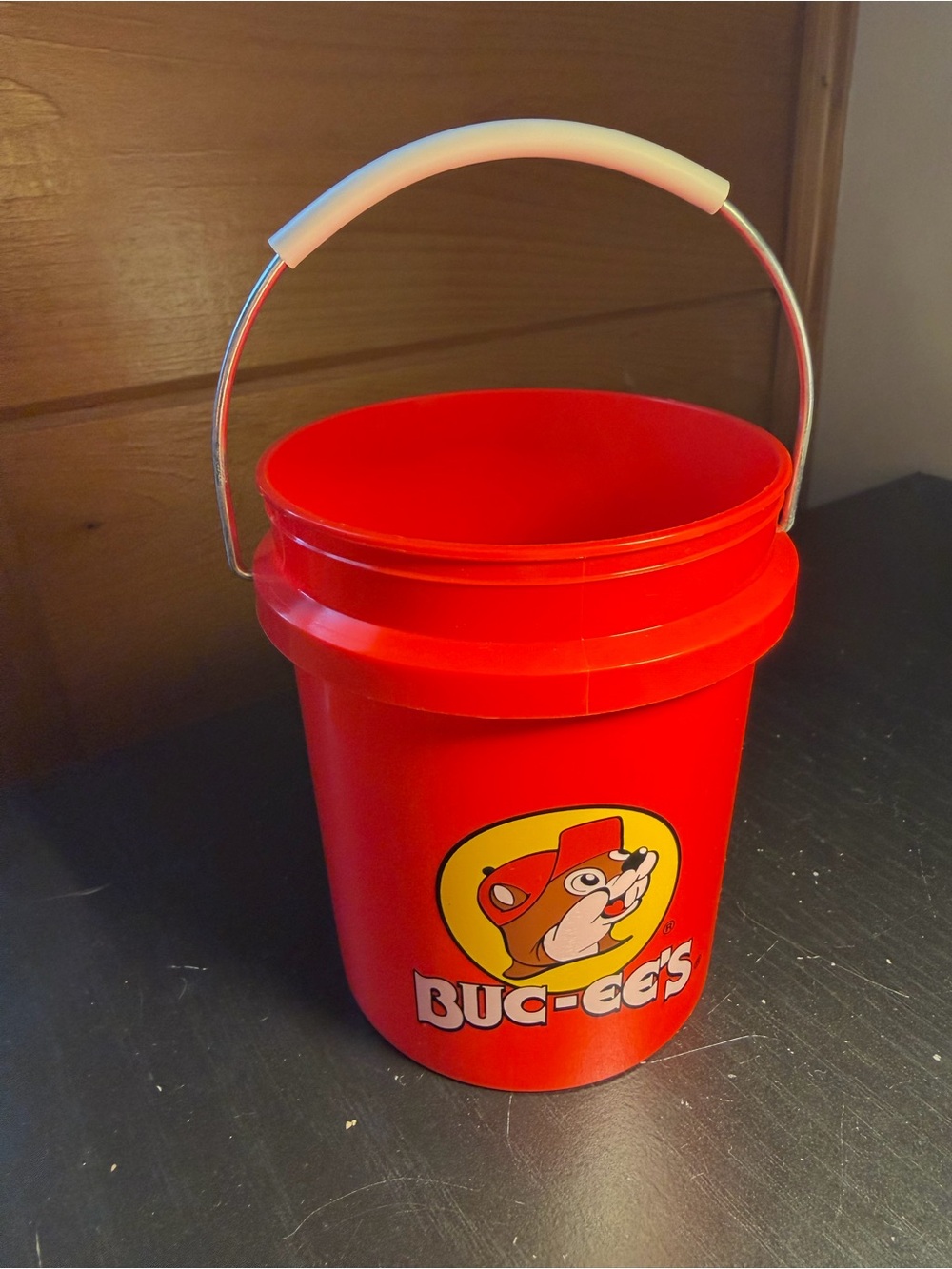 Buc-ees Red Logo mini Party Bucket with Handle